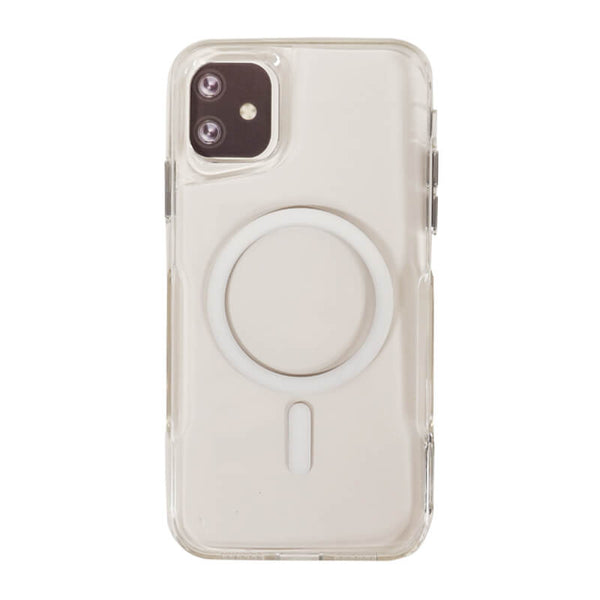 iPhone 15 Plus Elegant Series Ultra-Thin MagSafe Stylish Phone Case Clear