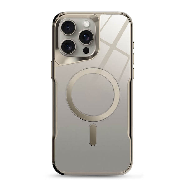 iPhone 15 Plus Elegant Series Ultra-Thin MagSafe Stylish Phone Case Grey