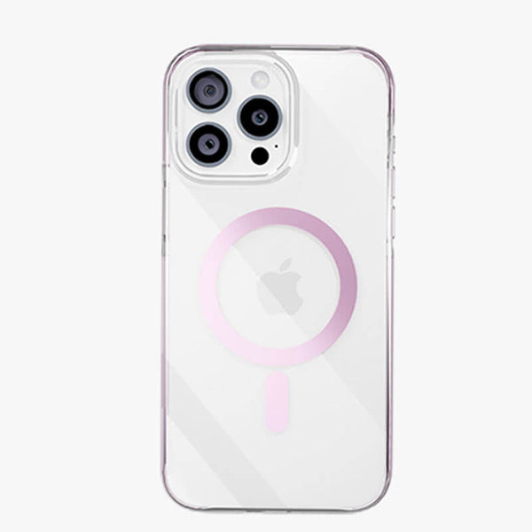 iPhone 15 Pro Max Airbag Shockproof MagSafe Phone Case Pink