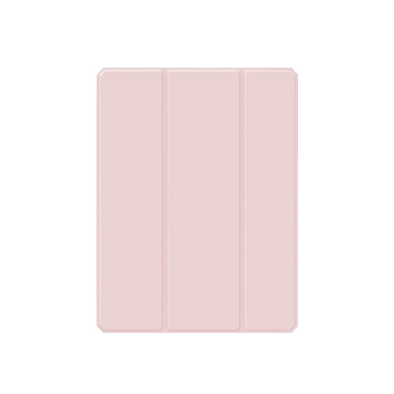 iPad Air 13" 2024 Elysian Series Luxury PU Leather Tablet Case Stand with Pen Slot Pink
