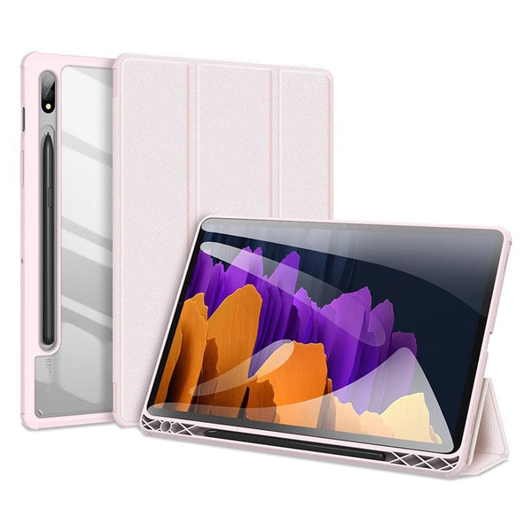 iPad Air 11" 2025 Elysian Series Luxury PU Leather Tablet Case Stand with Pen Slot Pink