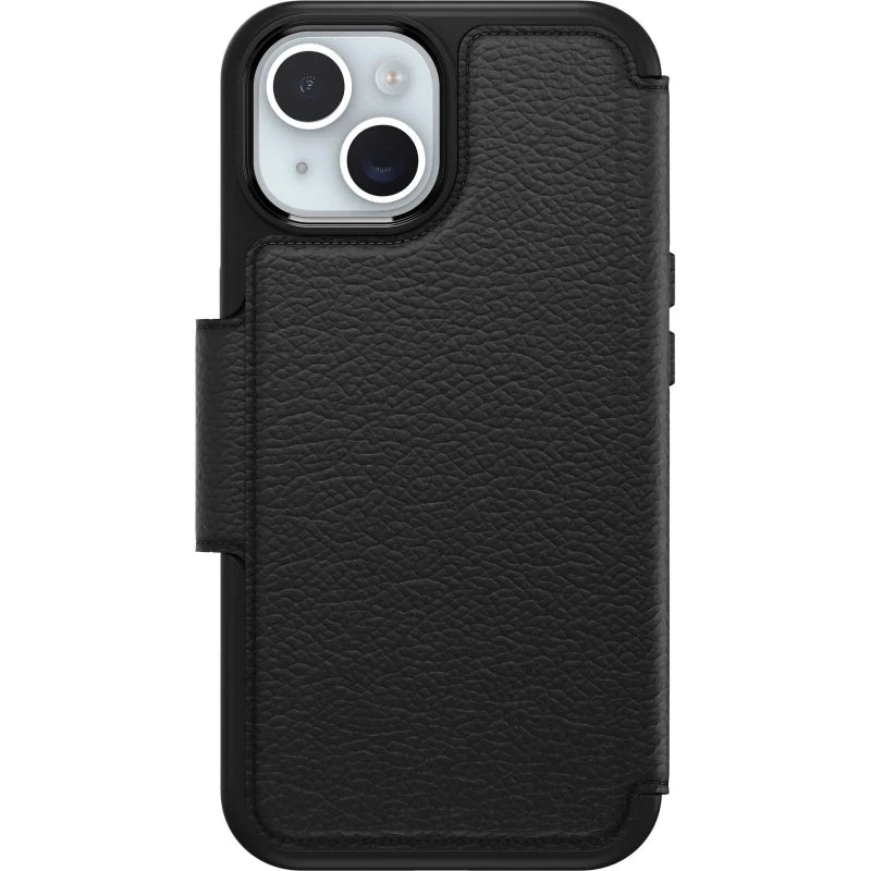 OtterBox iPhone 15 Strada Series Folio MagSafe Case Shadow Black