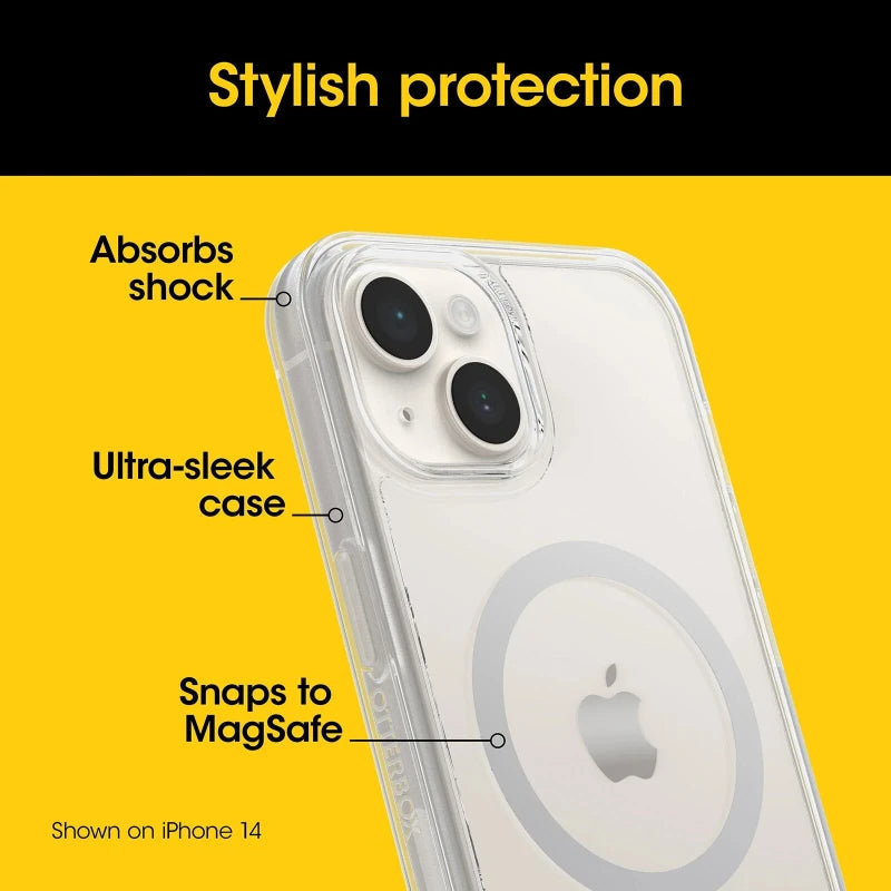 OtterBox iPhone 15 Pro Symmetry Series for MagSafe Case Clear