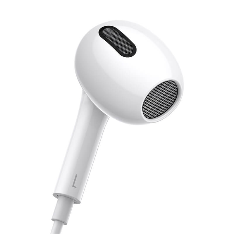 Baseus Encok 3.5mm Lateral In-ear Wired Earphone White H17