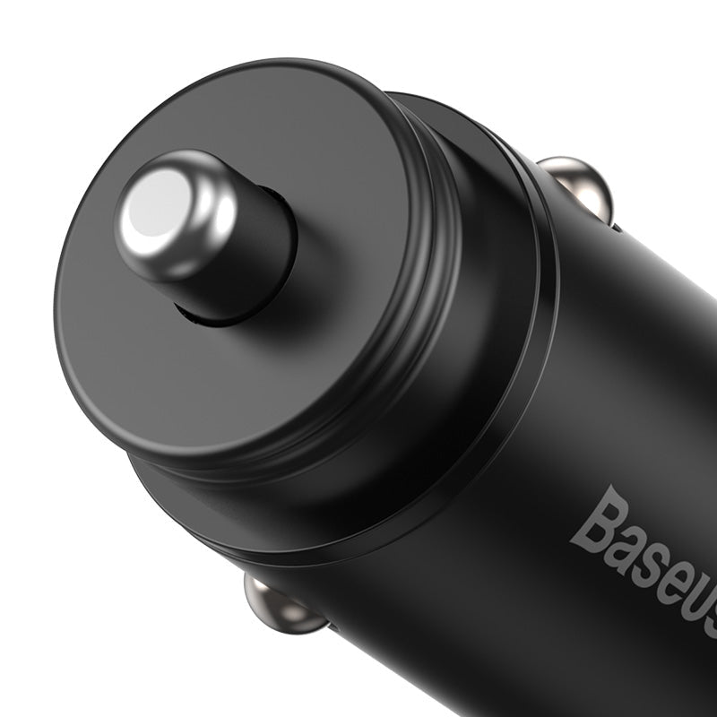 Baseus Circular Metal PPS Quick Charger Car Charger 30W(Support VOOC)