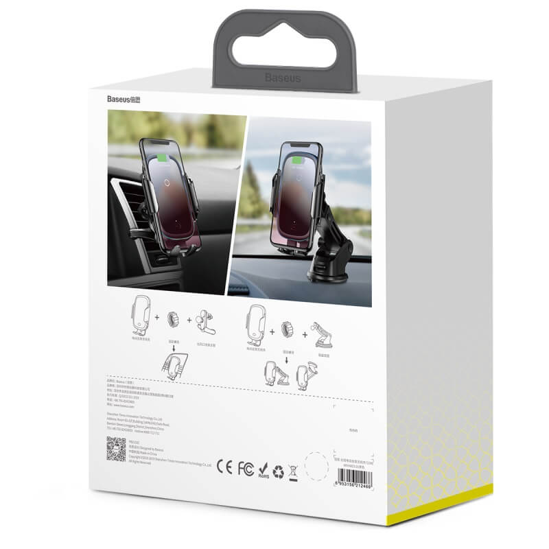 Baseus Light 15W Wireless Charger Car Mount WXHW03