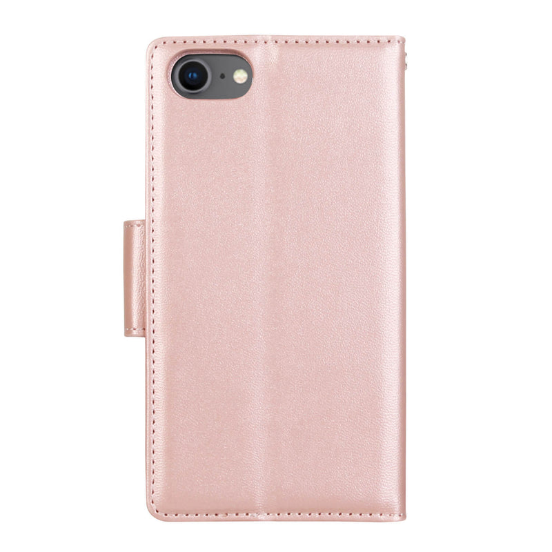 iPhone 6p/7p/8p Luxury Hanman Leather 2-in-1 Wallet Flip Case With Magnet Back