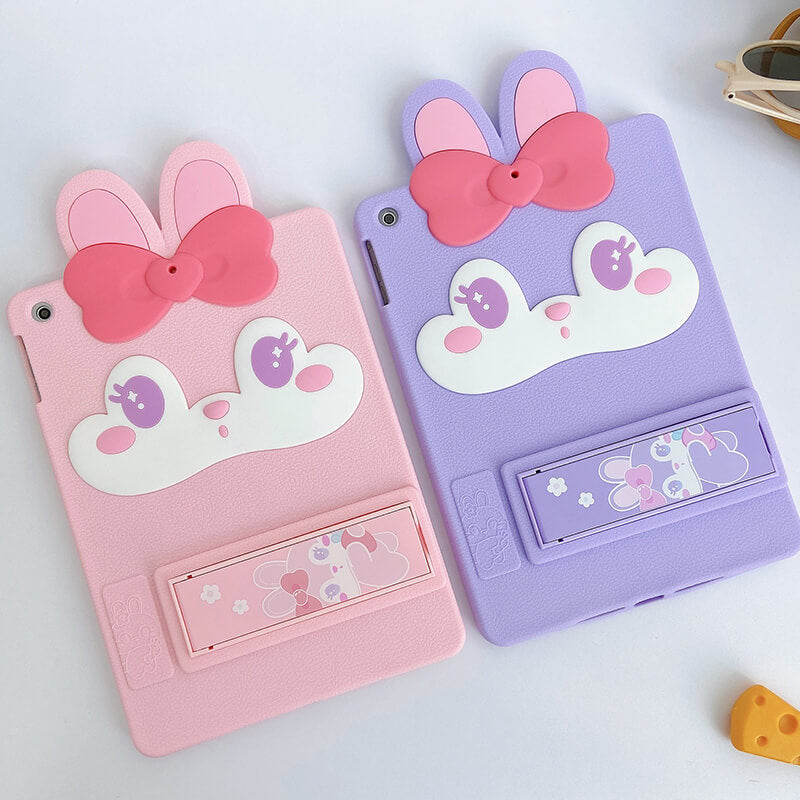 iPad Mini 5th 7.9" 2019 Q Uncle Pink Bunny Silicone iPad Case