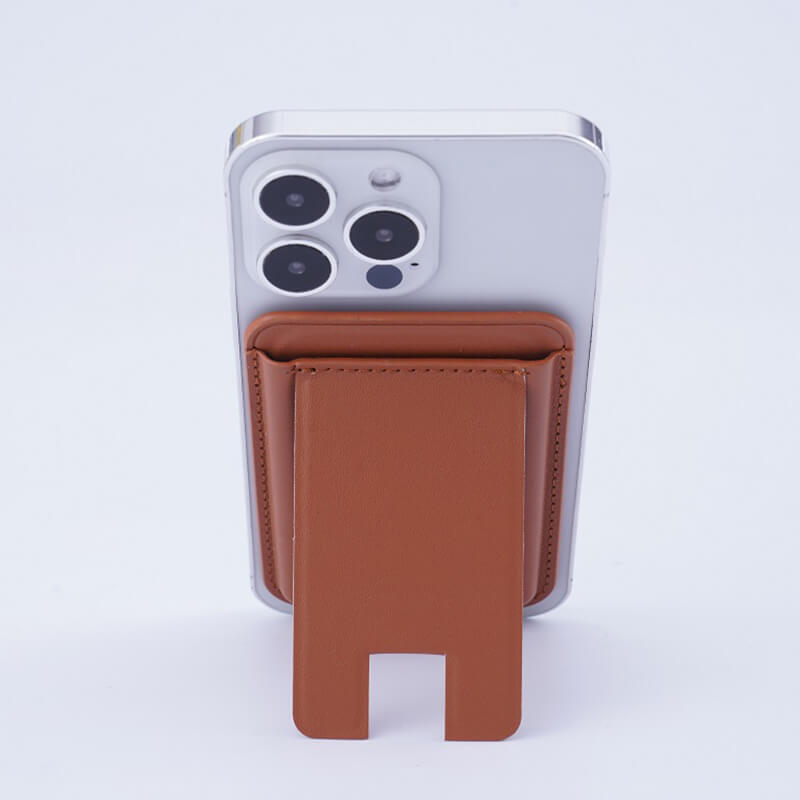 Mobie Back Stick Leather Magsafe Card Bag Phone Holder