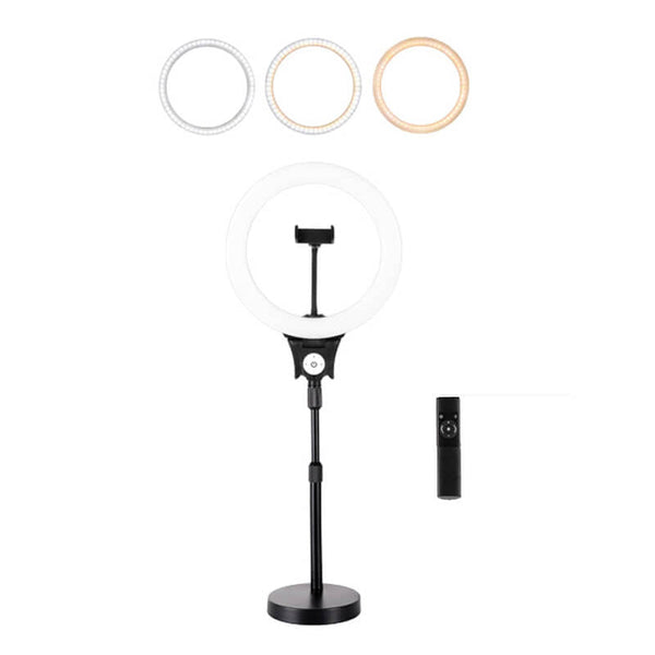 HQ 12 inch(30cm) LED Soft Ring Light Desktop Stand & Phone Holder