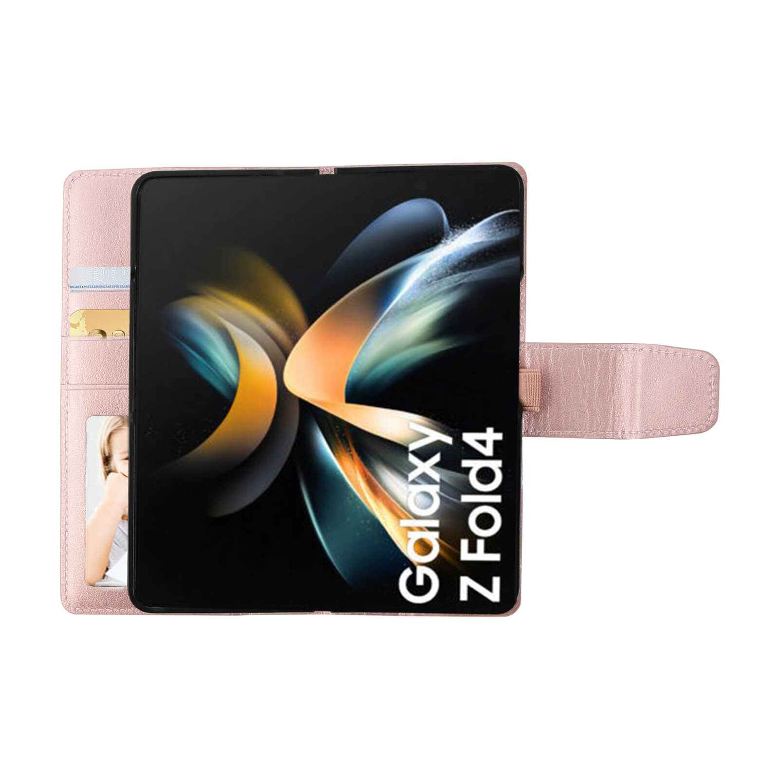 Samsung Galaxy Z Fold 5 Hanman Leather Wallet Phone Case