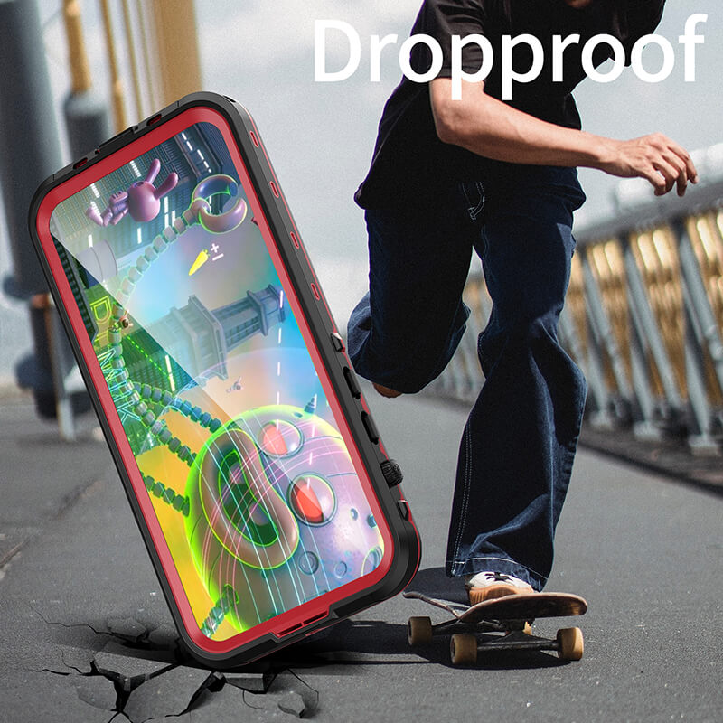 iPhone 14 Pro Max Redpepper IP68 Waterproof Shell Phone Case