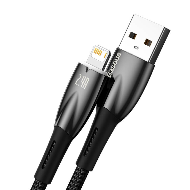 Baseus Glimmer Series Fast Charging Data Cable USB to Lightning 2.4A 1m