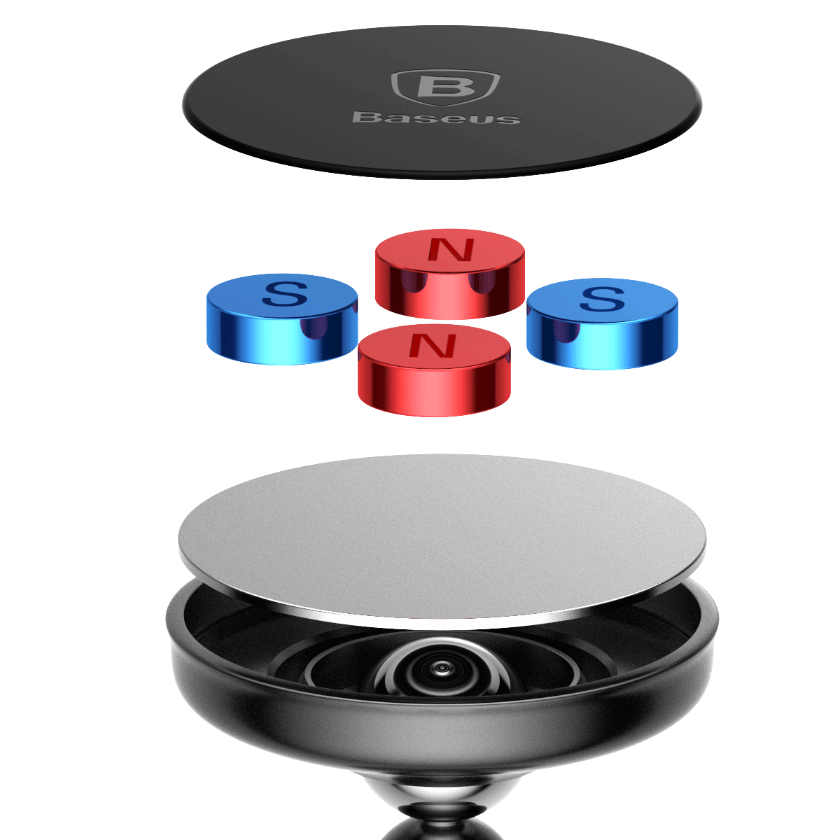 Baseus Bullet An On-board Magnetic Car Mount Holder Bracket SUYZD-01