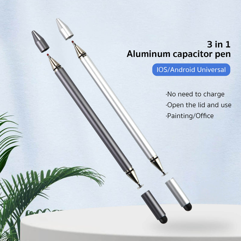 Coteci Three in One Capacitive Stylus Pen Compatible with All Touch Screens 62001