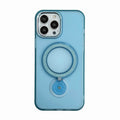 iPhone 13 Pro Ring Holder Series Frosted Translucent Phone Case with 360 Magsafe