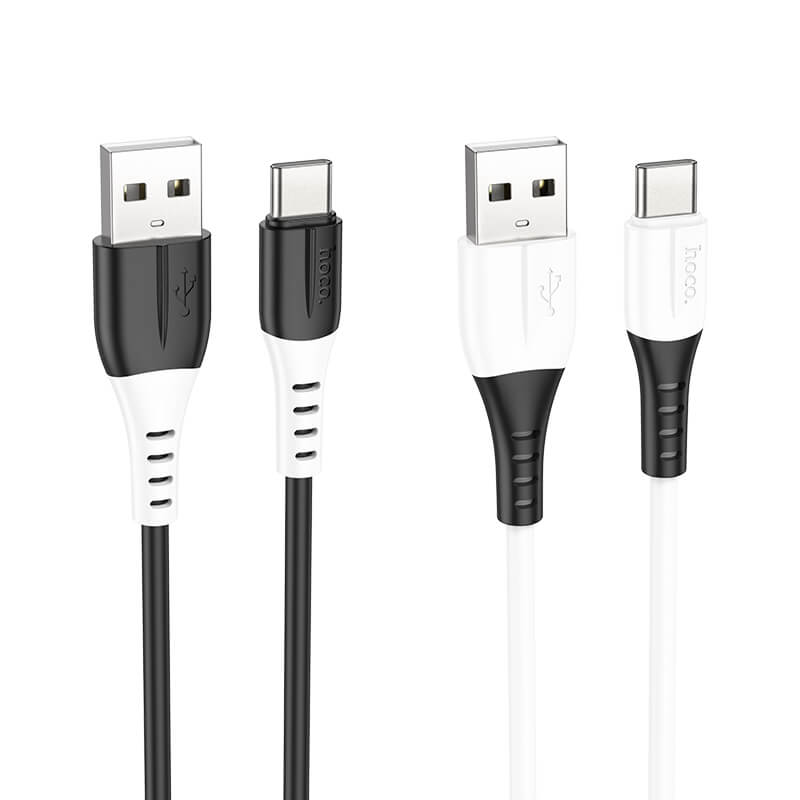 hoco. Silicone 3A Charging Data Cable USB-A to Type-C X82