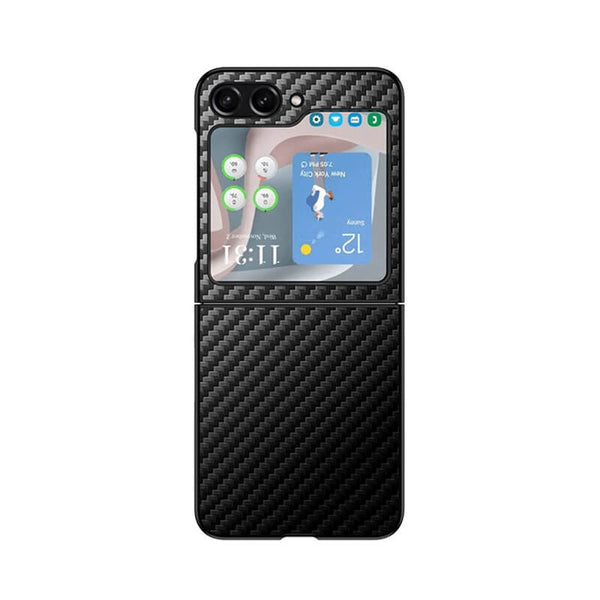 Samsung Galaxy Z Flip 6 Carbon Fiber Texture Case Magsafe Shockproof Case