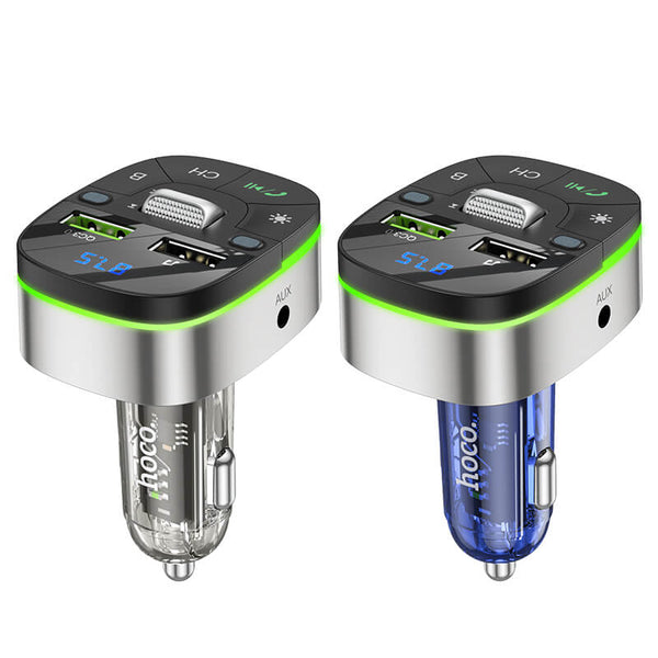 hoco. QC3.0 18W In-Car Audio Wireless Bluetooth FM Transmitter E71