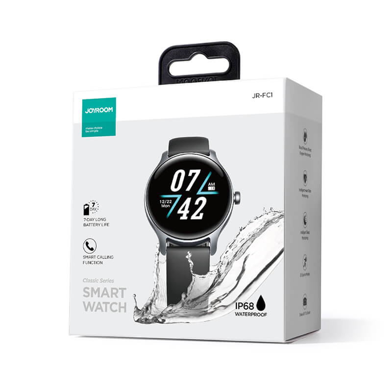 New Arrival Mobie 2.5D Curved Glass IP68 Waterproof Call Smart Watch JR-FC1