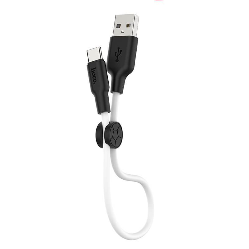 hoco. Silicone USB-A to Type-C Charging Data Cable 0.25m X21 Plus