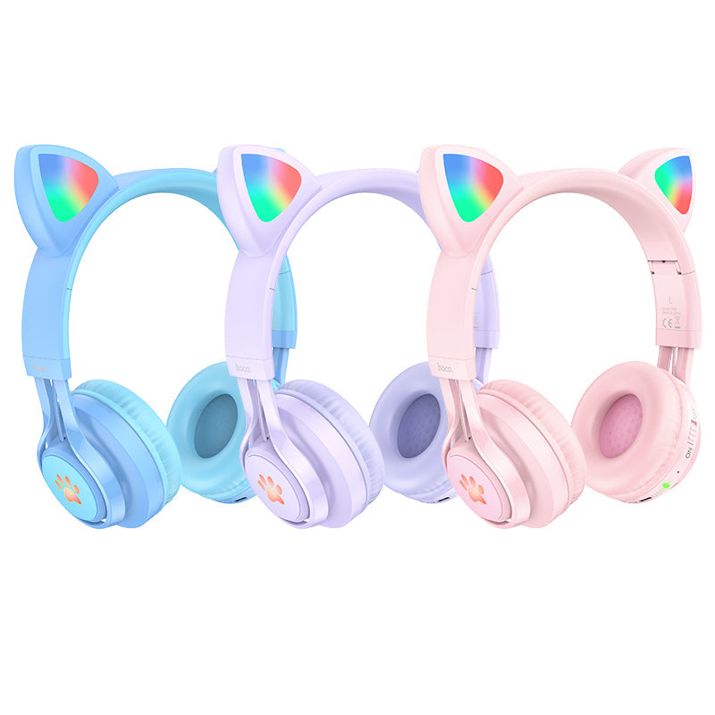 hoco. Cat Ear Kids 5.3 Bluetooth Headphones W39