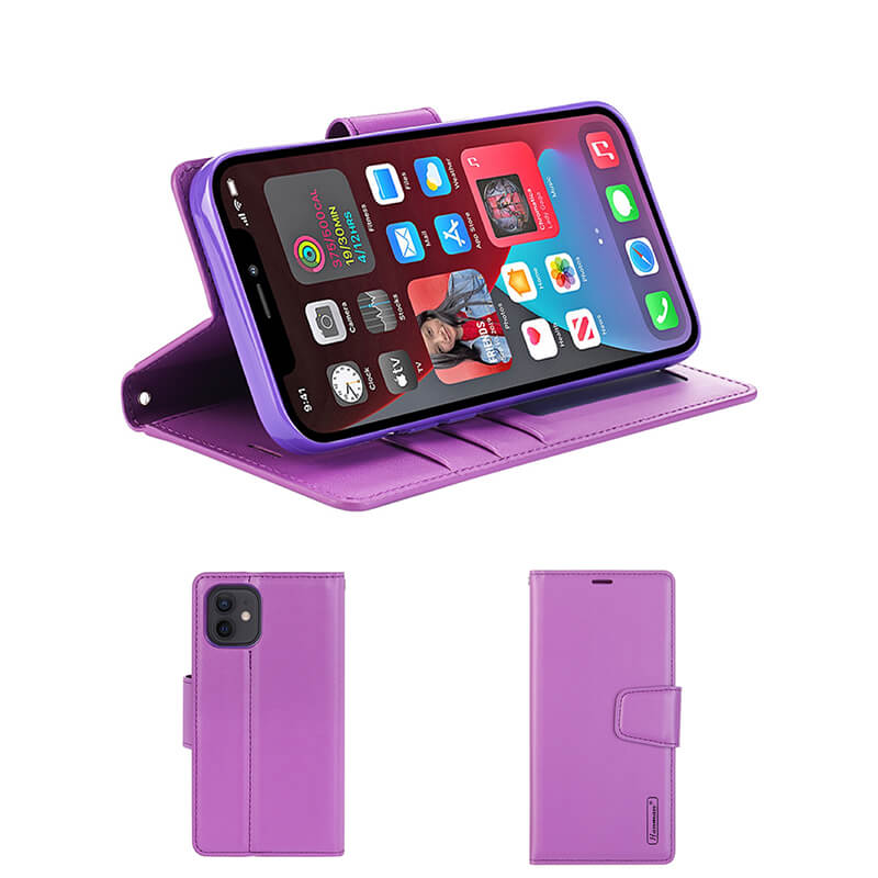 iPhone 12/12 Pro Luxury Hanman Leather Wallet Flip Case