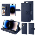 iPhone 14 Pro Max Luxury Hanman Leather Dual Wallet Flip Case