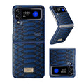 Samsung Galaxy Z Flip 4 HDD Luxury Crocodile Leather Foldable Shockproof Phone Case