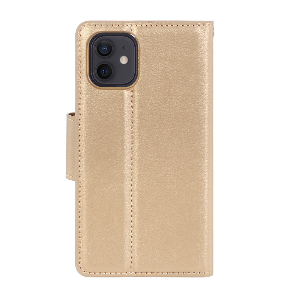 iPhone 12/12 Pro Luxury Hanman Leather Wallet Flip Case