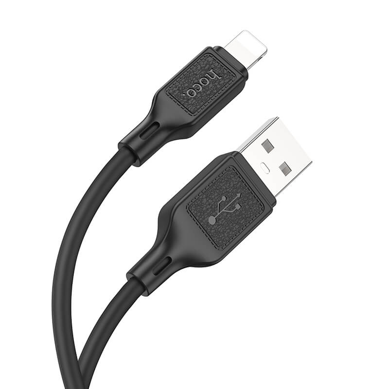 hoco. Cool Silicone USB-A to Lightning Charging Data Cable X90