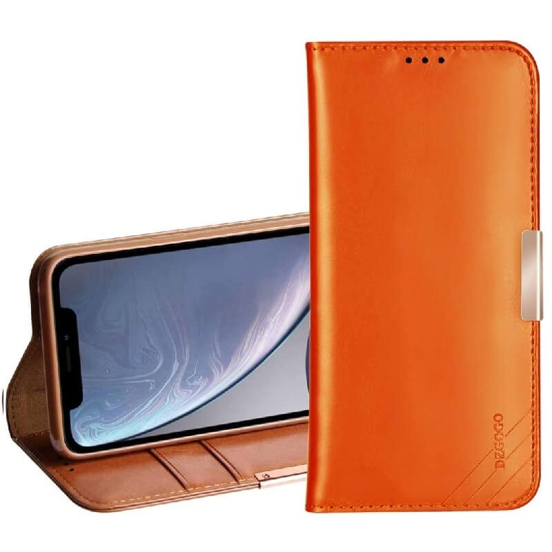 iPhone 12Pro Max DZGOGO Genuine Leather Wallet Case Cover