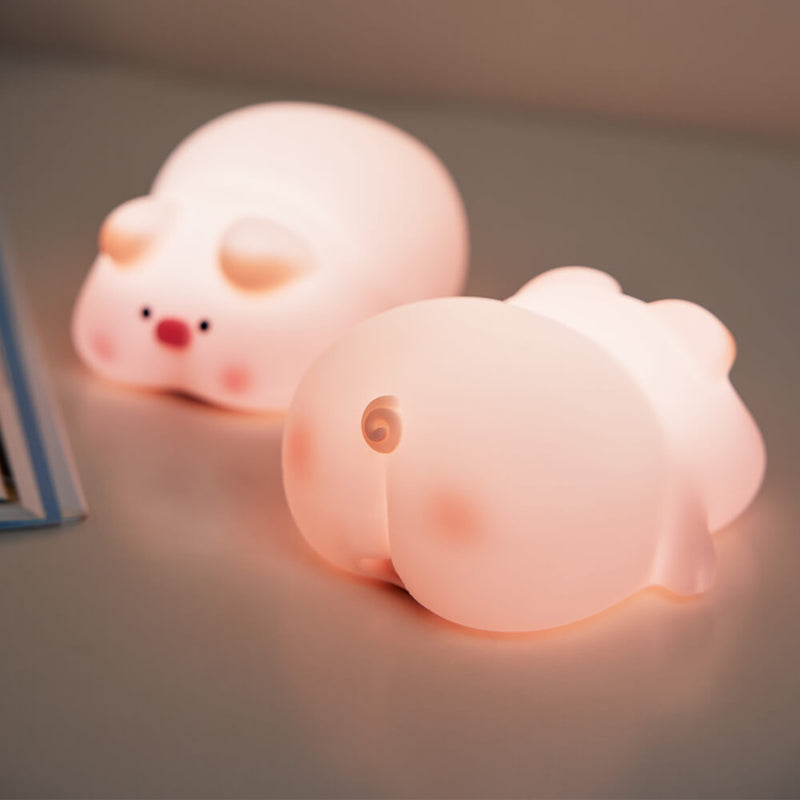 Mobie Lovely Pig Silicone Touch Night Light