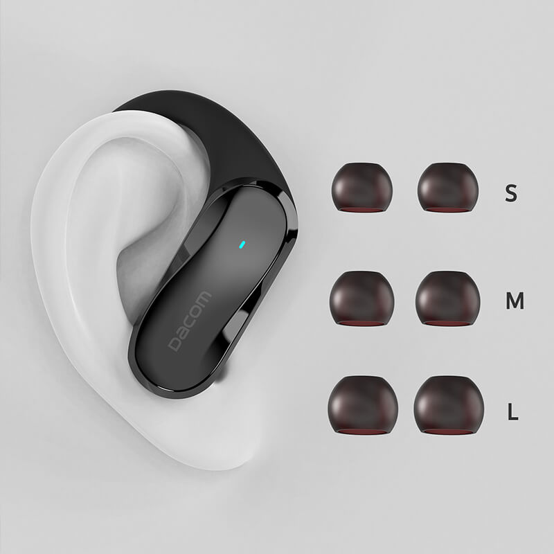 Dacom True Wireless Stereo Earphones with Earhooks 24H Play Back L19