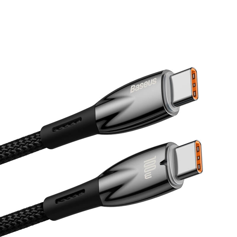 Baseus Glimmer Series Fast Charging Data Cable Type-C to Type-C 100W 1m