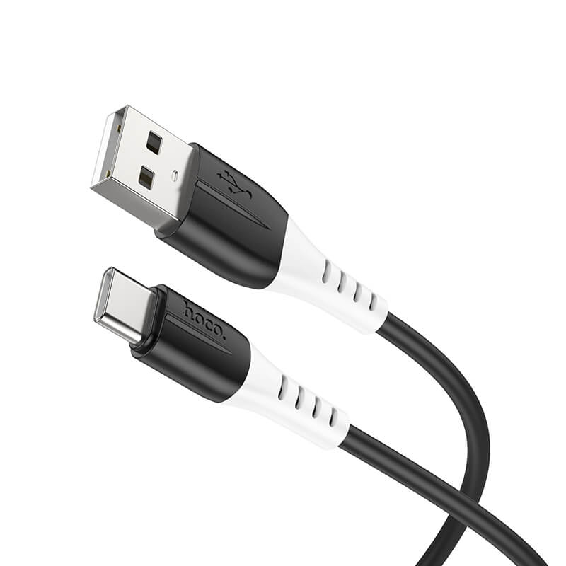 hoco. Silicone 3A Charging Data Cable USB-A to Type-C X82