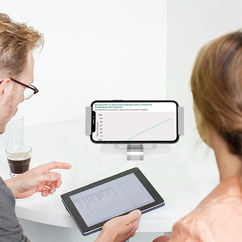 SAIJI Alu-alloy Foldable 360° Rotation Phone Tablet Holder P71