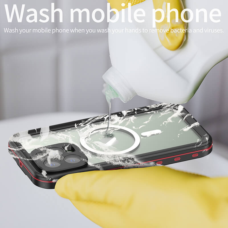 iPhone 14 Redpepper IP68 Waterproof Shell Phone Case