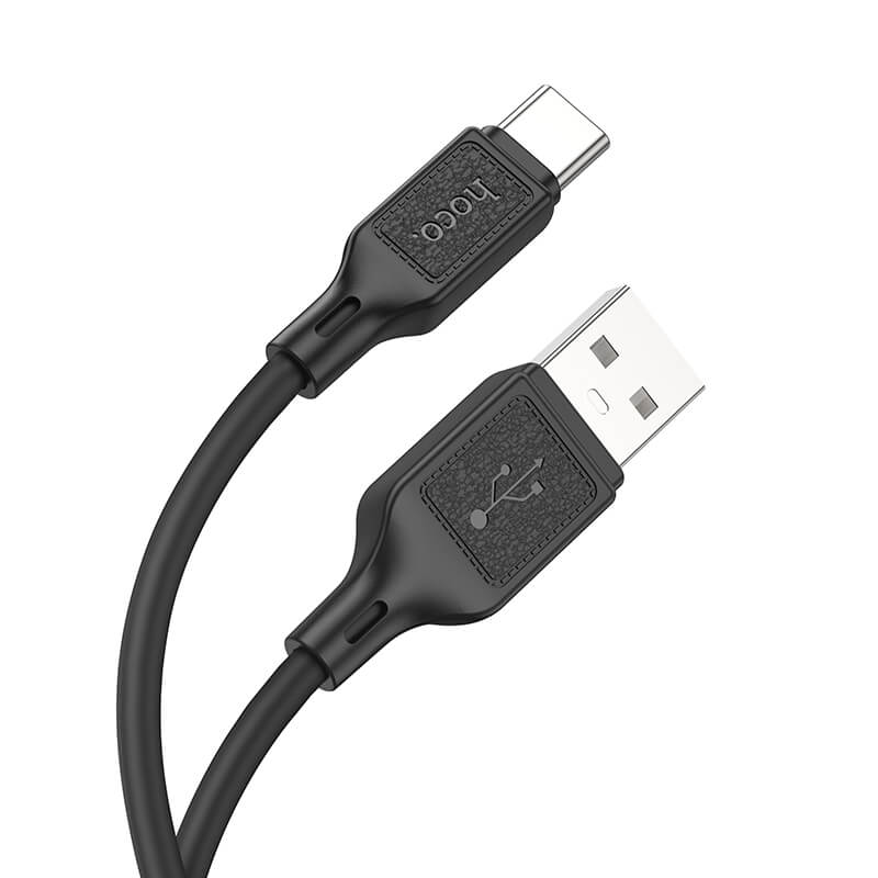 hoco. Cool Silicone USB-A to Type-C Charging Data Cable X90