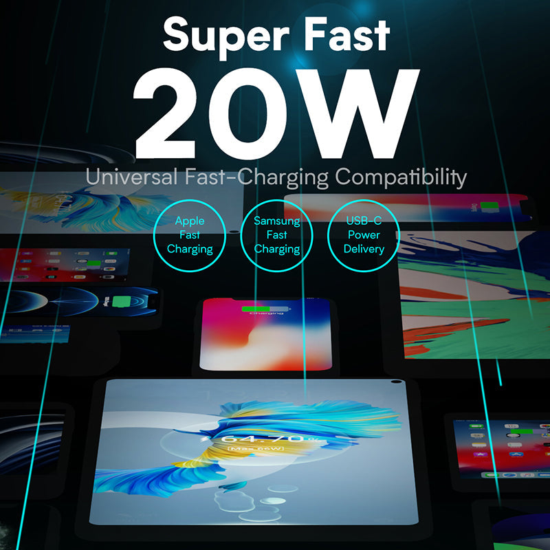 VFAN USB A + C PD 20W Dual Super Fast Charger Plug AU6