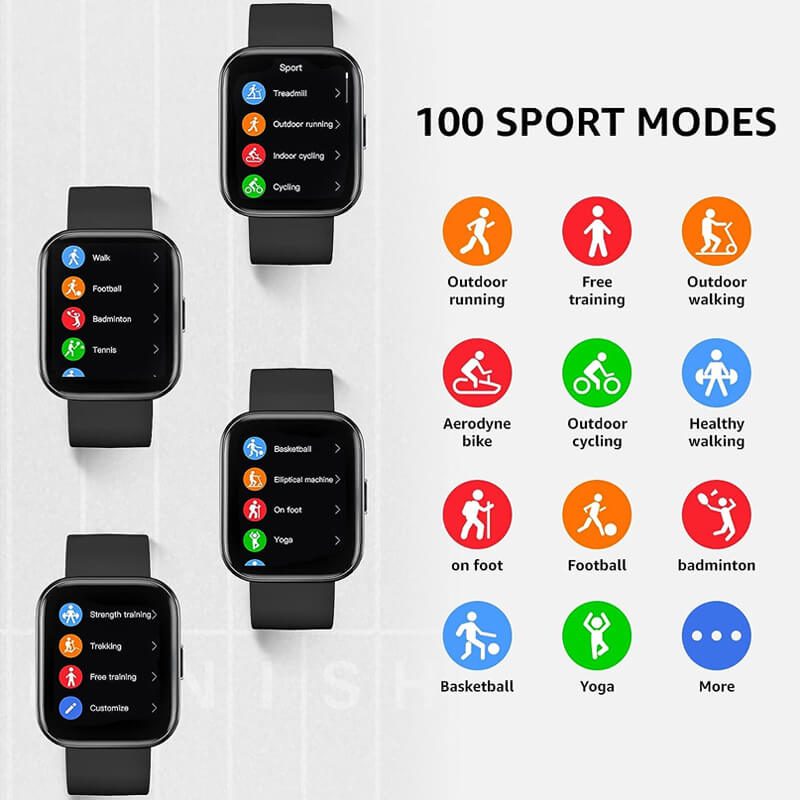 Mobie IP67 Waterproof Smart Watch with 100+ Sport Mode GTS4