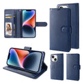 iPhone 14 Pro Luxury Hanman Leather Dual Wallet Flip Case