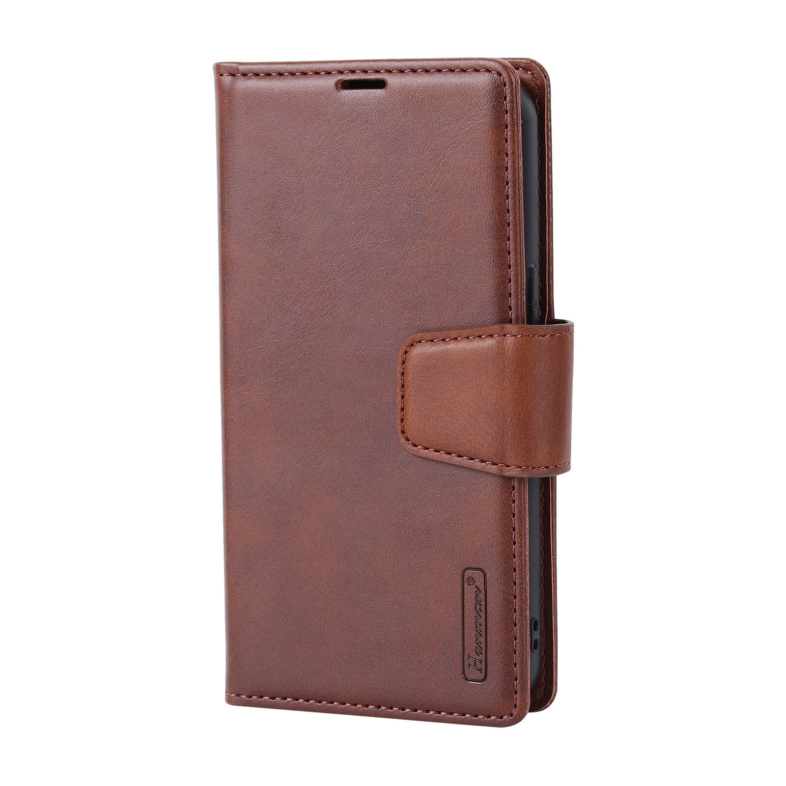 iPhone X Luxury Hanman Leather 2-in-1 Wallet Flip Case With Magnet Back