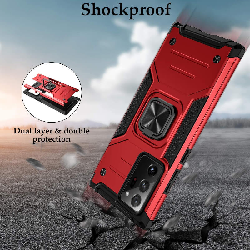 Samsung Note 20 Shockproof Magnetic Ring Bracket Case