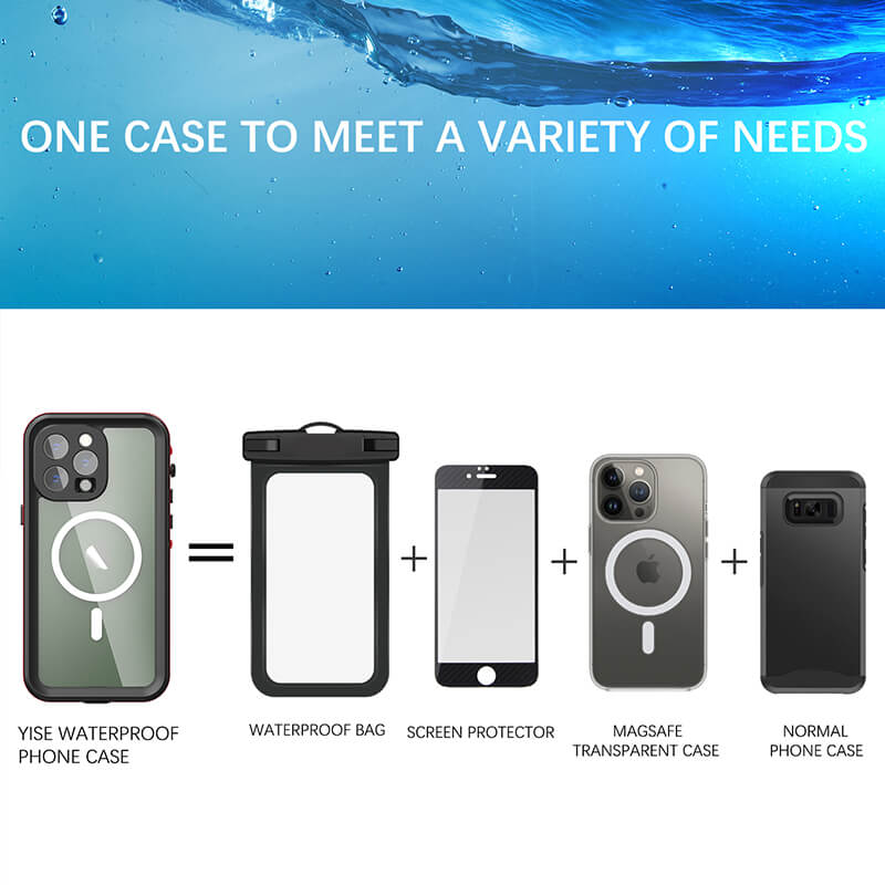 iPhone 14 Pro Redpepper IP68 Waterproof Shell Phone Case