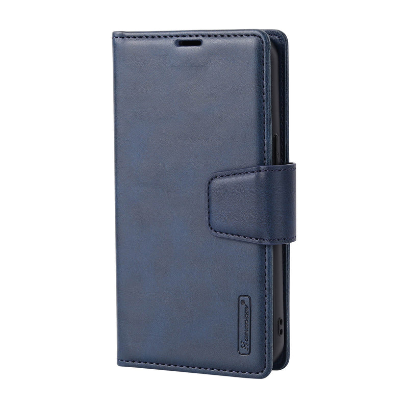 iPhone 13 Pro Max Luxury Hanman Leather 2-in-1 Wallet Flip Case With Magnet Back