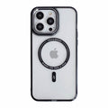 iPhone 15 Pro AllureEyes Colorful Frame Transparent Phone Case with Magsafe