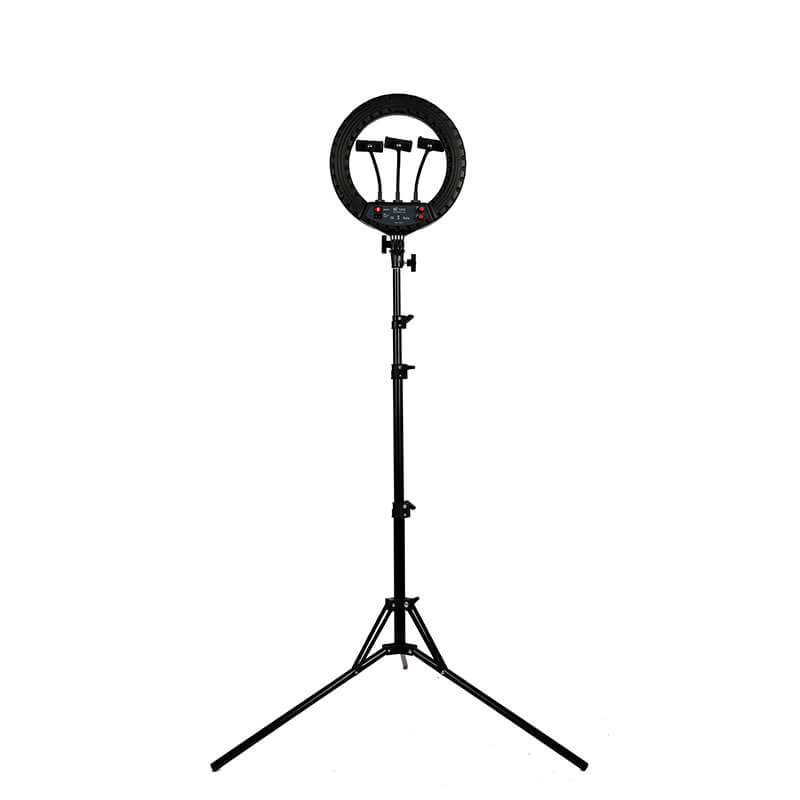 HQ 14 inch(33cm) LED Soft Ring Light with 1.9M Tripod Stand & 3 Phone Holders