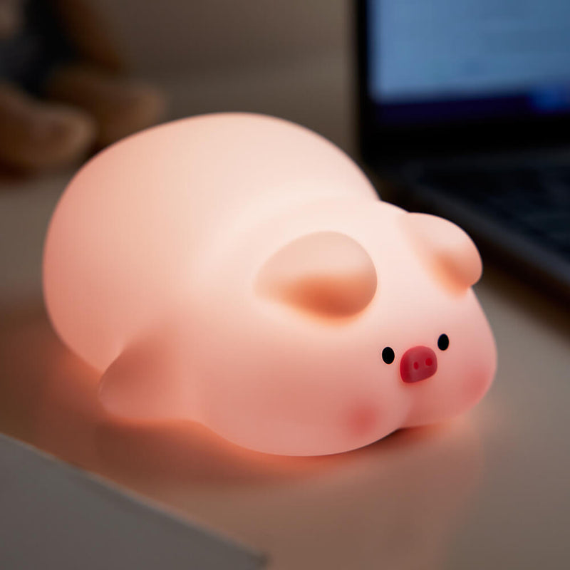 Mobie Lovely Pig Silicone Touch Night Light