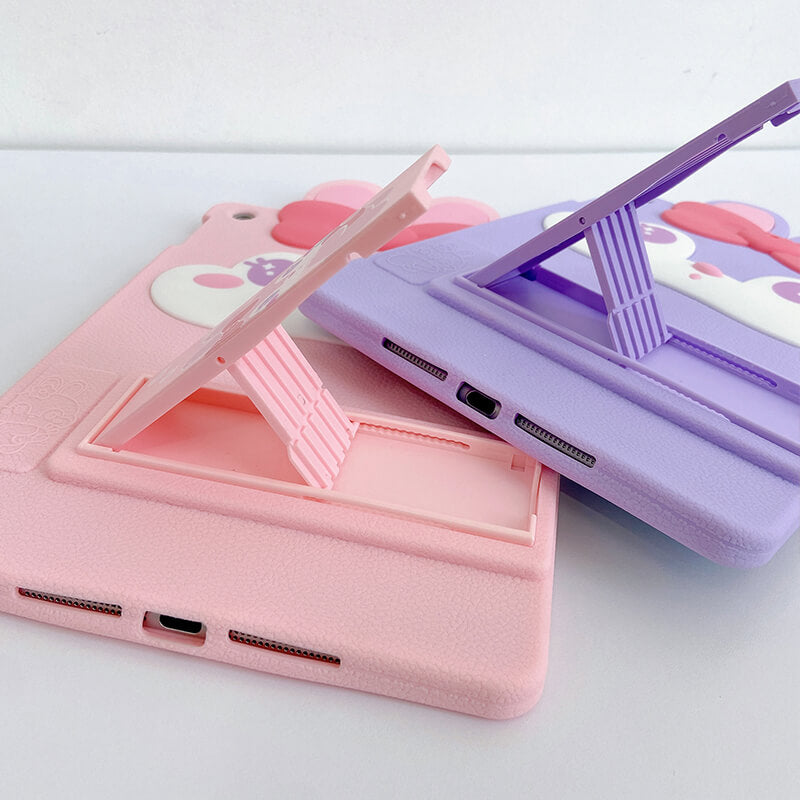 iPad Mini 5th 7.9" 2019 Q Uncle Pink Bunny Silicone iPad Case